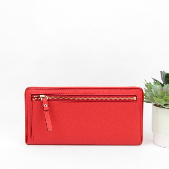 Kate Spade ♠️ Folding Pebbled Leather Wallet - Picture 2 of 5